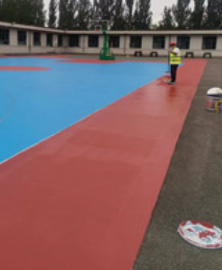 乐业旧篮球场地面改造翻新整改   